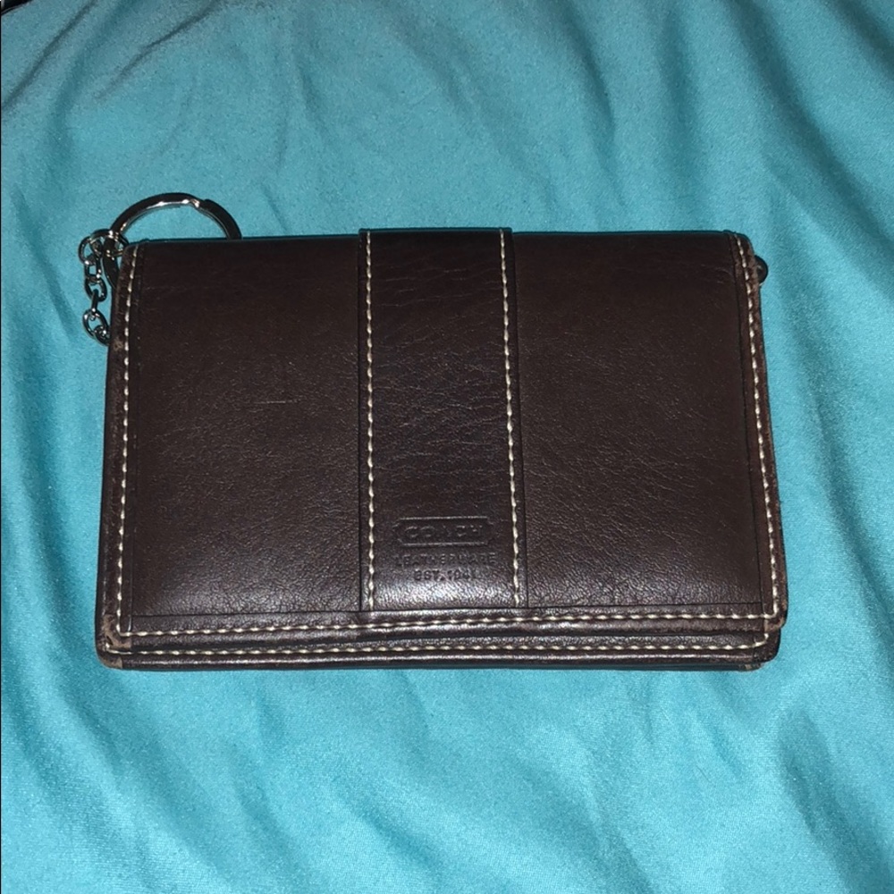 Coach brown wallet/cardholder